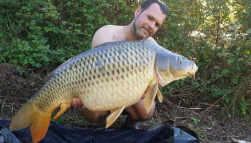 A 44 lb carp from Lepinet South, guillaume, May 2020