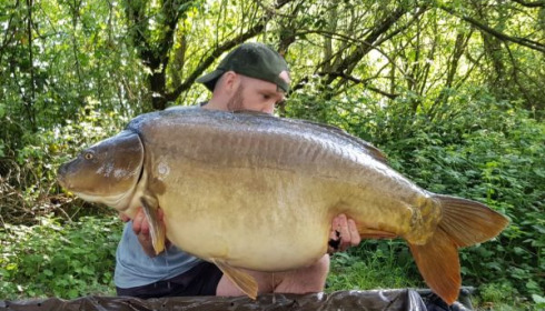 A 58 lb 8 oz carp from Villefond, Mark Lambert, Apr 2020
