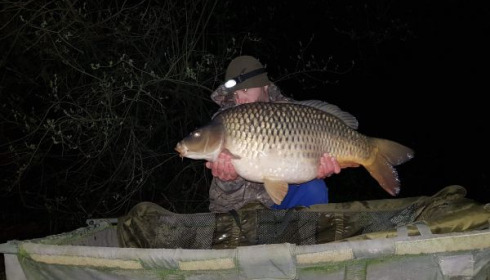A 28 lb carp from Villefond, Villefond baby, Apr 2020