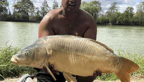 A 43 lb 2 oz carp from Lillybelle, Carp, Aug 2026