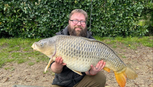 A 26 lb carp from Lillybelle, Matt French