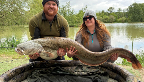 A 55 lb catfish from Lillybelle, This one was lost by others during the week, May 2026