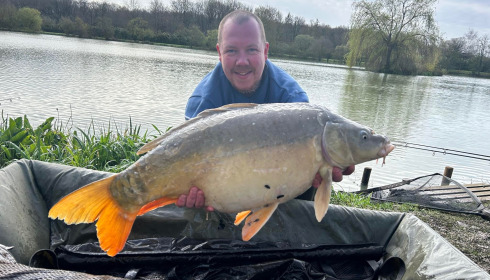 A 20 lb carp from Lillybelle, Dan Griff