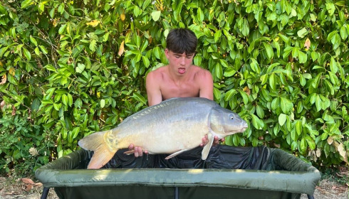 A 36 lb carp from Lillybelle, Jonson Foster, Jul 2026