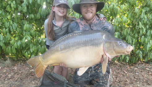 A 53 lb carp from Lillybelle, Aug 2026