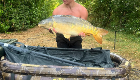 A 29 lb carp from Lillybelle, Fred Hammond, Jul 2026
