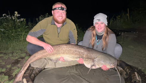 A 70 lb catfish from Lillybelle, Not bad for a lady who doest’t like them, May 2026
