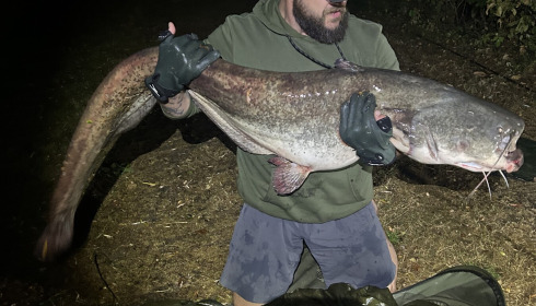 A 66 lb catfish from Lillybelle, Catfish 66lb, Aug 2026