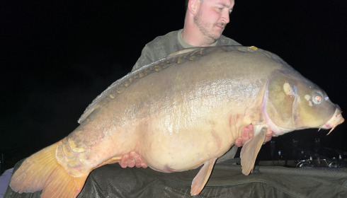 A 47 lb 1 oz carp from La Fonte, Archie swim 1, Sep 2026