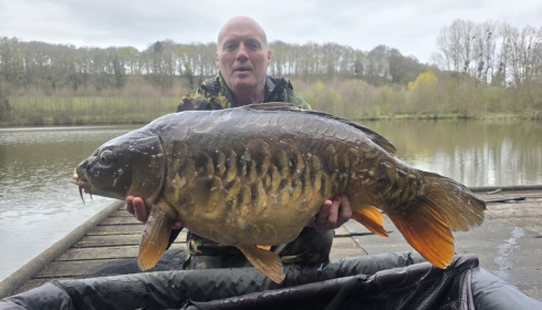 A 46 lb carp from La Fonte, 46lb mirror, Mar 2026