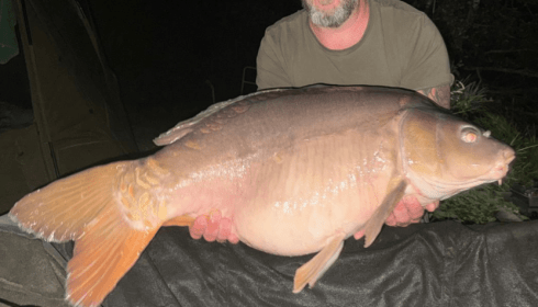 A 44 lb 8 oz carp from La Fonte, John swim 3, Sep 2026