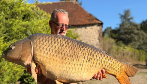 A 52 lb carp from La Fonte, Cabin Swim, Sep 2026