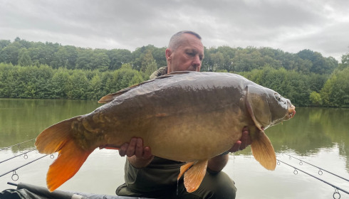 A 34 lb carp from La Fonte, Swim 3, Sep 2026