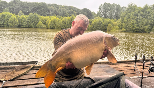 A 39 lb 6 oz carp from La Fonte, Jun 2026