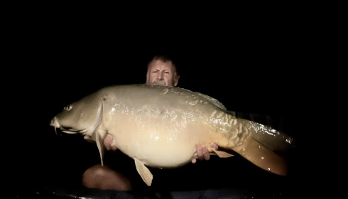 A 44 lb 12 oz carp from La Fonte, Oct 2026