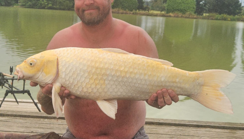 A 18 lb carp from Landes, Koi, Aug 2026