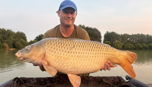 A 36 lb carp from Landes, Aug 2026