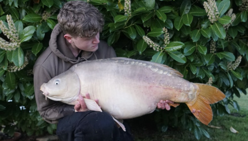 A 44 lb carp from Landes, Mar 2026
