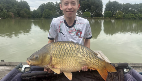 A 30 lb carp from Landes, Aug 2026