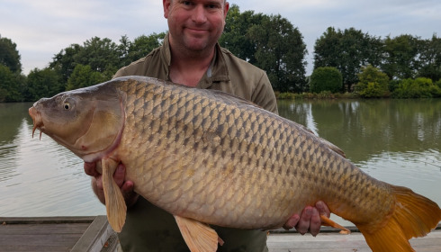 A 38 lb 8 oz carp from Landes, 38lb Common, Jul 2026