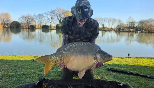 A 46 lb 4 oz carp from Landes, Biggest of the week, Mar 2026