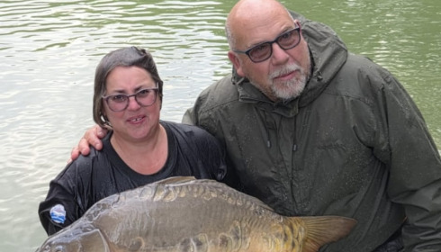 A 31 lb 2 oz carp from Eau De Vie South, Mirror new PB, Oct 2026