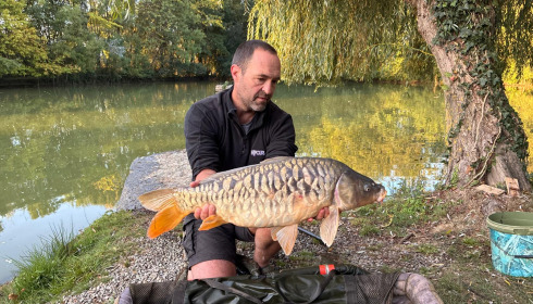 A 20 lb carp from Eau De Vie South, Fully Scales Mirror, Sep 2026