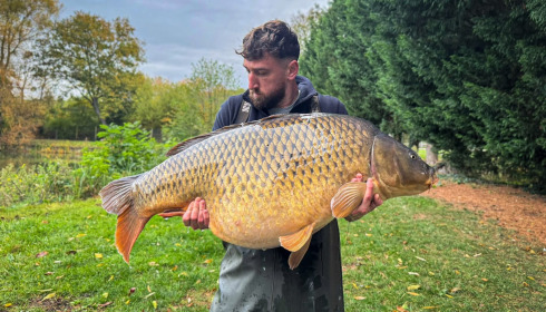 A 71 lb carp from Seigneurie, Oct 2025