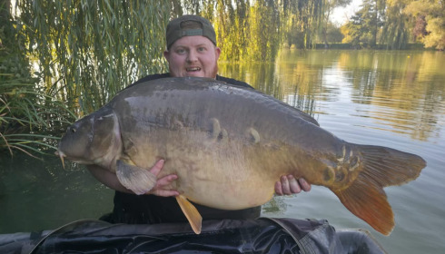A 61 lb carp from Seigneurie, Oct 2026