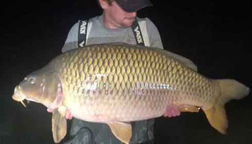 A 55 lb carp from Seigneurie, 55lb common, Sep 2026