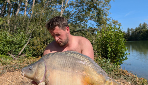 A 37 lb carp from Lepinet North, Jordan Ashburner, Sep 2025
