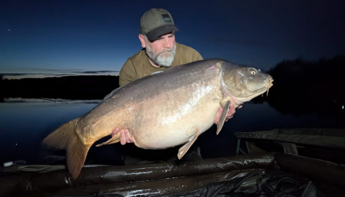 A 54 lb carp from Lepinet North, Raymond Hostler, Apr 2026
