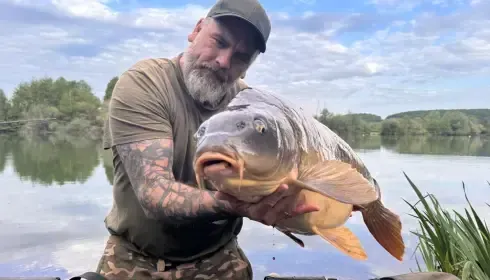 A 43 lb 6 oz carp from Lepinet South, Raymond Hostler, Apr 2026