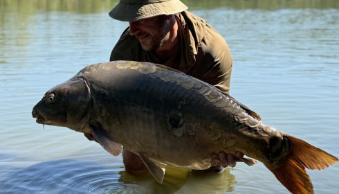A 45 lb 4 oz carp from Lepinet South, Mirror carp, Aug 2026