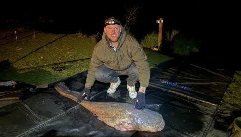 A 69 lb 5 oz catfish from Cailleaux, Adam Mayer, Apr 2026