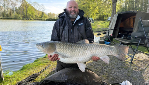 A 48 lb carp from Cailleaux, Alec Humphries, Apr 2026