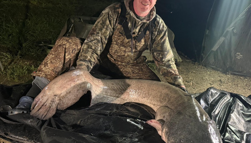 A 86 lb catfish from Cailleaux, May 2026