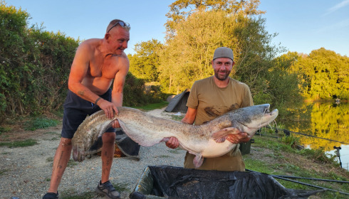 A 75 lb fish from Autels, Cat mid water on pell, Sep 2026
