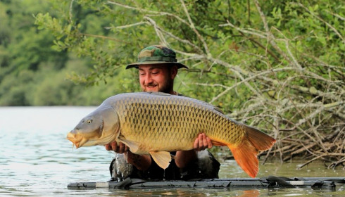 A 44 lb fish from Brocard Large, Last fish of the session., Jul 2020