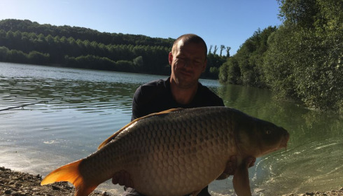 A 41 lb carp from Lepinet North, cyril, Jul 2020