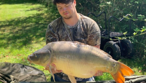 A 36 lb carp from Lillybelle, Zac, Jul 2020