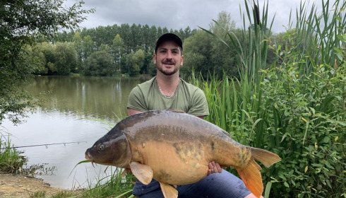 A 35 lb carp from Lillypool, Mike Wigmore, Jul 2020