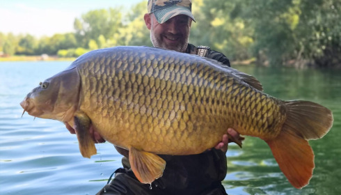 A 39 lb 6 oz carp from Evaro, Swim 2, Aug 2026