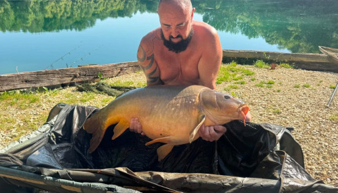 A 48 lb carp from Evaro, 48lb mirror, Jun 2026