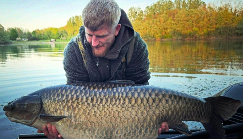 A 70 lb carp from Evaro, Apr 2026
