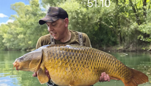 A 51 lb 10 oz carp from Evaro, Swim 2, Aug 2026