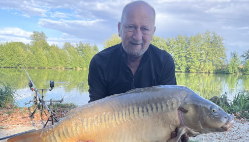 A 36 lb carp from Jonchery 8, Aug 2026