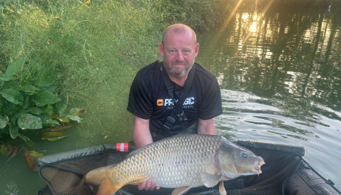 A 28 lb 4 oz carp from Eau De Vie North, 1st fish, Jul 2026