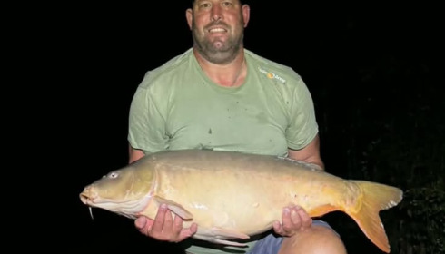 A 42 lb carp from Eau De Vie North, Sep 2026