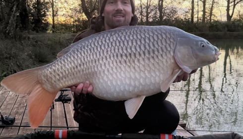 A 37 lb carp from Eau De Vie North, Mar 2026